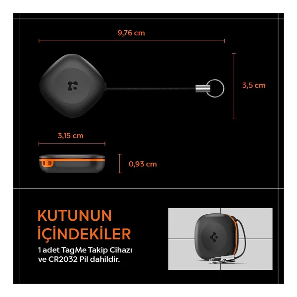Spigen TagMe AHP07580 Apple Akıllı Takip Cihazı - Görsel 2