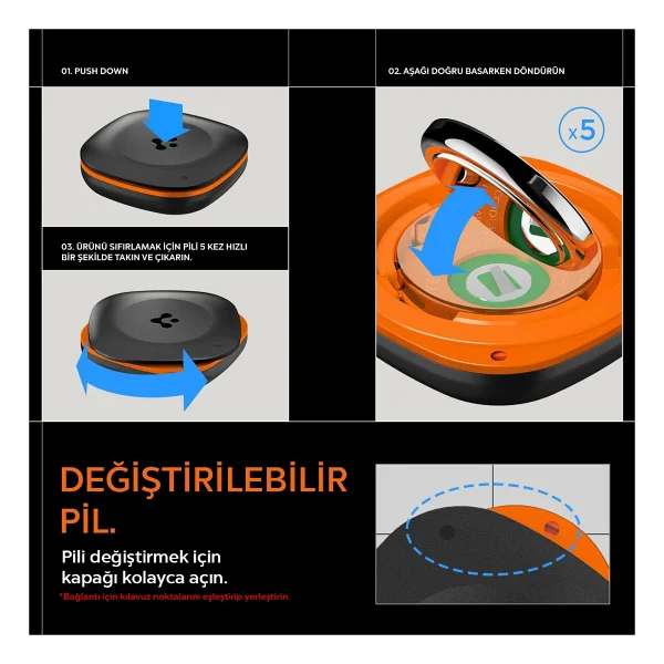 Spigen TagMe AHP07580 Apple Akıllı Takip Cihazı - Görsel 7