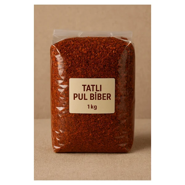 Şekeroğlu Tatlı Pul Biber 1 kg - Doğal, Renkli ve Yumuşak Aromalı Biber - Görsel 4
