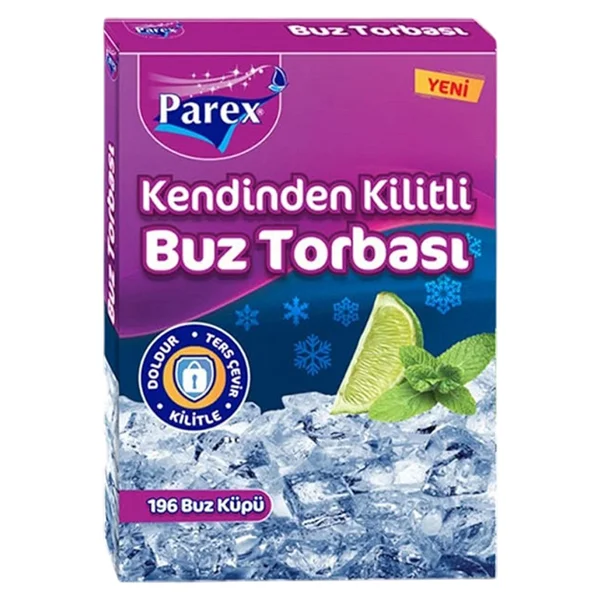 Parex Kilitli Buz Torbası Buzdolabı Poşeti ve Streç Film Paketi - Görsel 2