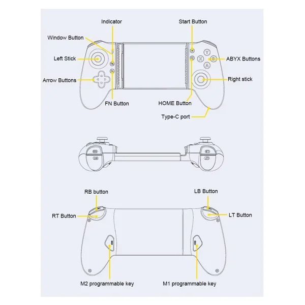 Everbox H5 Kablosuz Oyun Kumandası Gamepad Bluetooth Android, Ios, Windows Pc 1000Hz 400MAH Batarya - Görsel 4