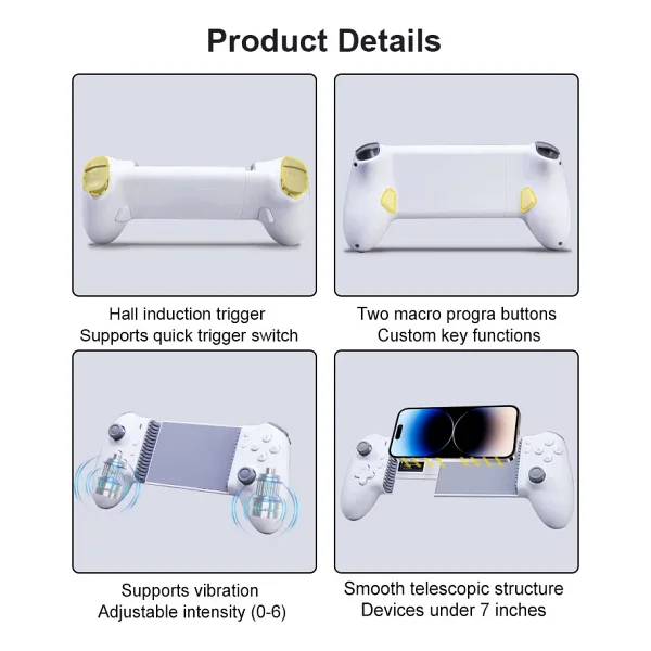 Everbox H5 Kablosuz Oyun Kumandası Gamepad Bluetooth Android, Ios, Windows Pc 1000Hz 400MAH Batarya - Görsel 5