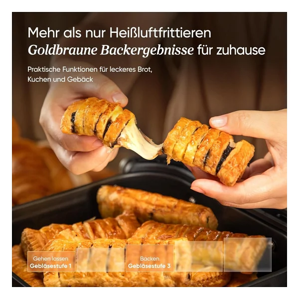 Cosori Turboblaze Dc Motor Airfryer Xxl 6l - 9-In-1 Akıllı Hızlı Pişirme 5 Kademe, 87 Tarif - Görsel 6