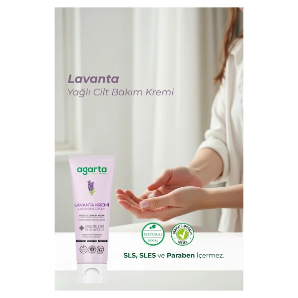 Agarta Lavanta Özlü 75 ml Cilt Bakım Kremi - Görsel 3