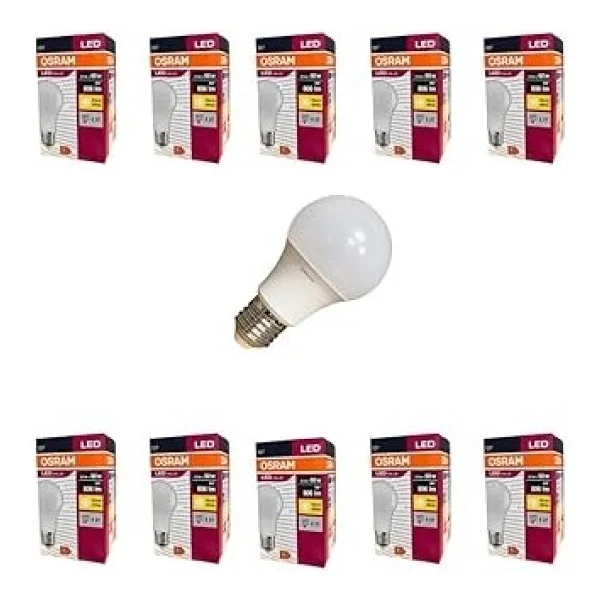 Osram Value Sarı Işık 8.5 W-60 W E27 10'lu LED Ampul - Görsel 2