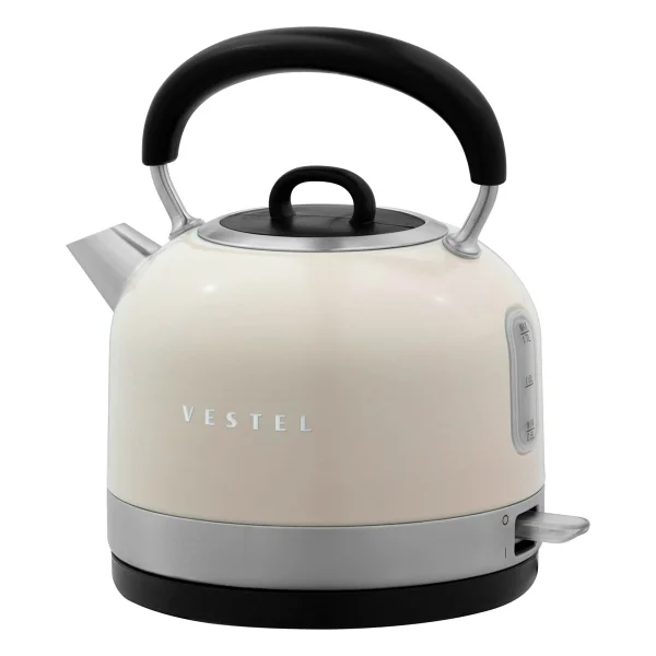 Vestel Retro Bej 2200 W 1.7 lt Çelik Kettle - Görsel 2