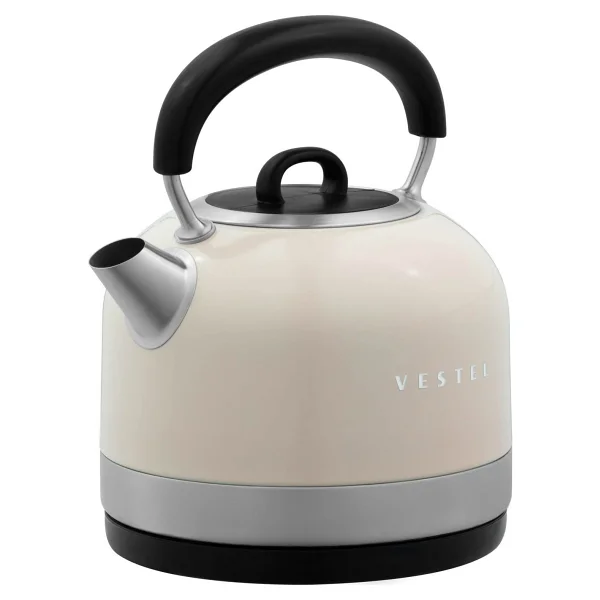 Vestel Retro Bej 2200 W 1.7 lt Çelik Kettle - Görsel 4
