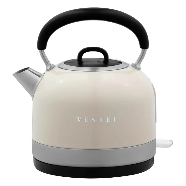 Vestel Retro Bej 2200 W 1.7 lt Çelik Kettle - Görsel 5