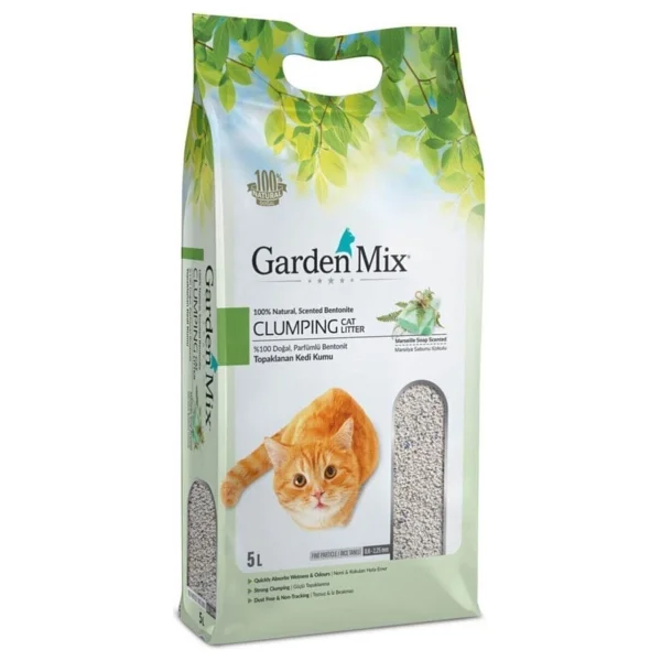 Gardenmix 5 lt İnce Taneli Bentonit Kedi Kumu - Görsel 3