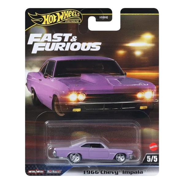 Hot Wheels Fast and Furious Premium 1966 Chevy Impala HNW46-JBL95 - Görsel 5