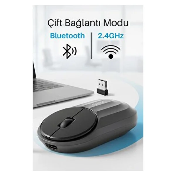 Piranha 7657 Şarjlı Sessiz Optik Kablosuz Mouse - Görsel 4