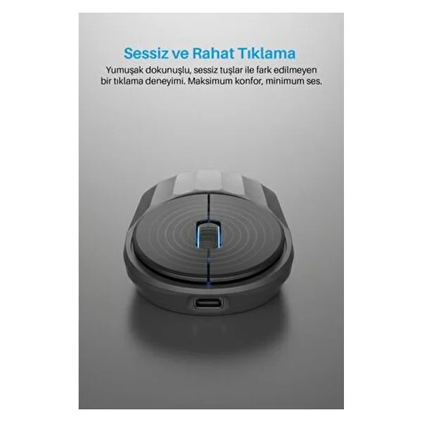Piranha 7657 Şarjlı Sessiz Optik Kablosuz Mouse - Görsel 7