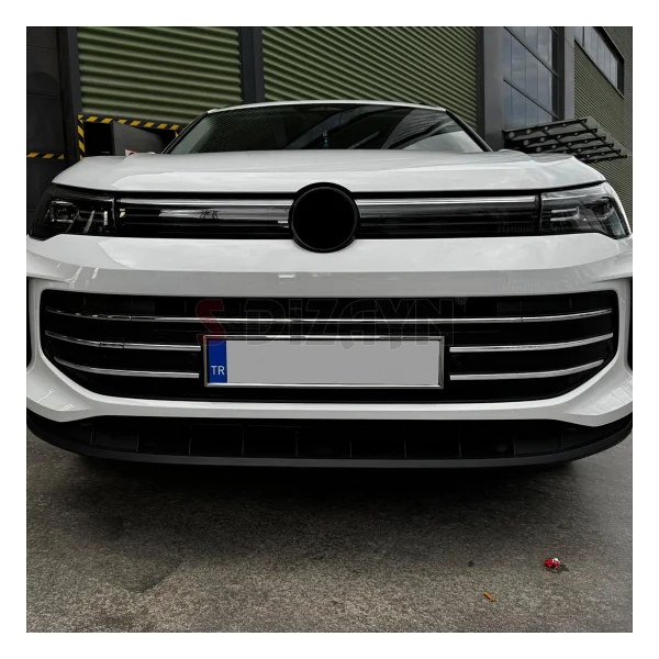 S-Dizayn Vw Tiguan 3 Krom Ön Tampon Çıtası 6 Prç. 2024 Üzeri A+ Kalite - Görsel 6