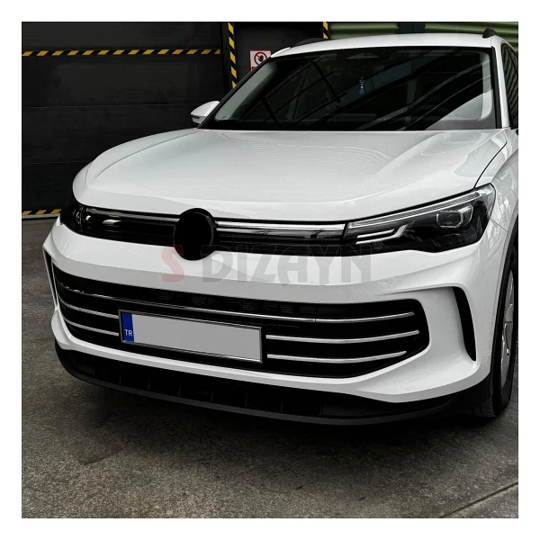 S-Dizayn Vw Tiguan 3 Krom Ön Tampon Çıtası 6 Prç. 2024 Üzeri A+ Kalite - Görsel 7
