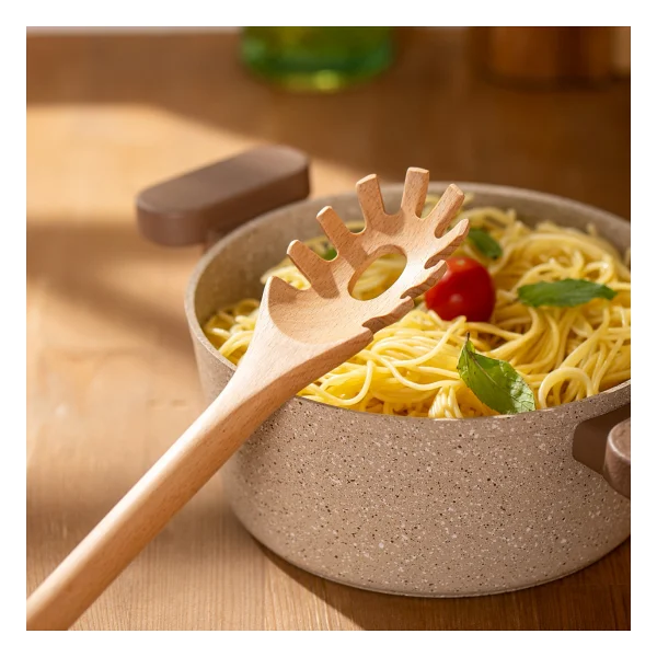 Emsan Rustik 28 cm Spagetti Kaşığı - Görsel 4