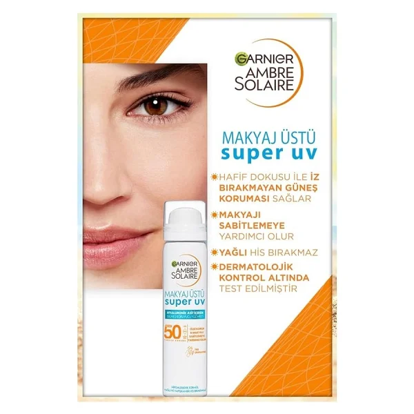 Garnier Ambre Solaire Makyaj Üstü 75 ml 50 Faktör Güneş Koruyucu - Görsel 2