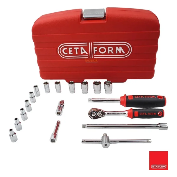 Ceta Form C00-18PH2 18 Parça 1/4" 6 Köşe Lokma Takımı - Görsel 2