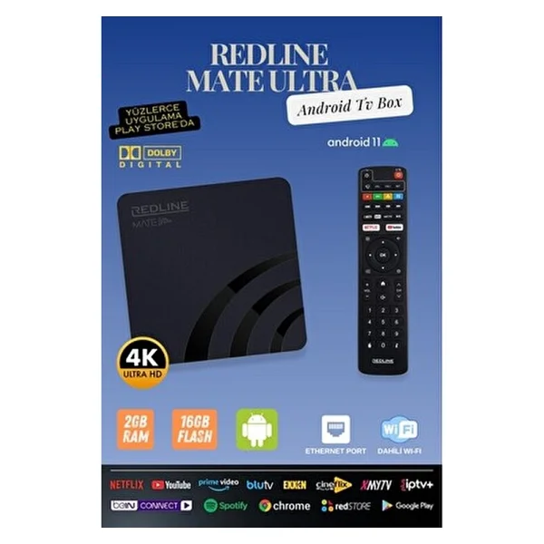 Redline Mate Ultra 16 GB 4K Android TV Box - Görsel 4