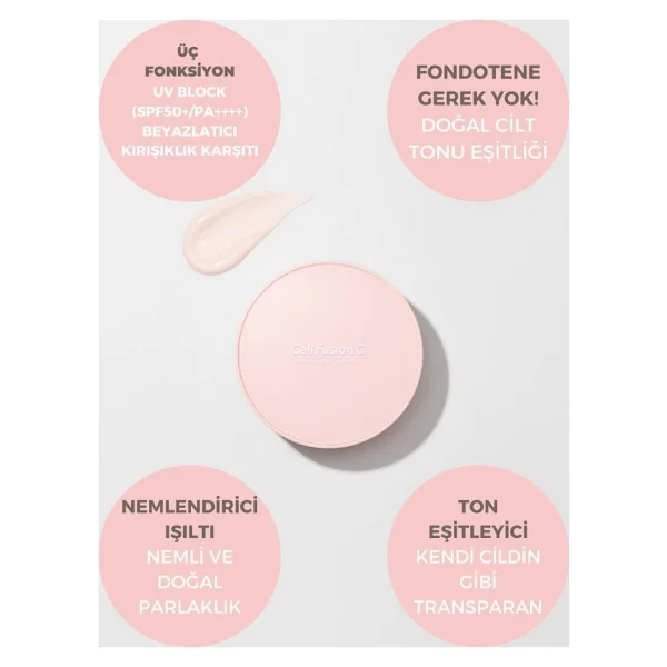 Cell Fusion C Aquatica ve Tone Up Cusion Kompakt Güneş Kremi Seti - Görsel 3