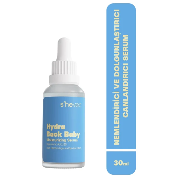 She Vec Hydra Back Baby Hyalüronik Asit B5 Vitamin Yüz Serumu 30 ml - Görsel 6