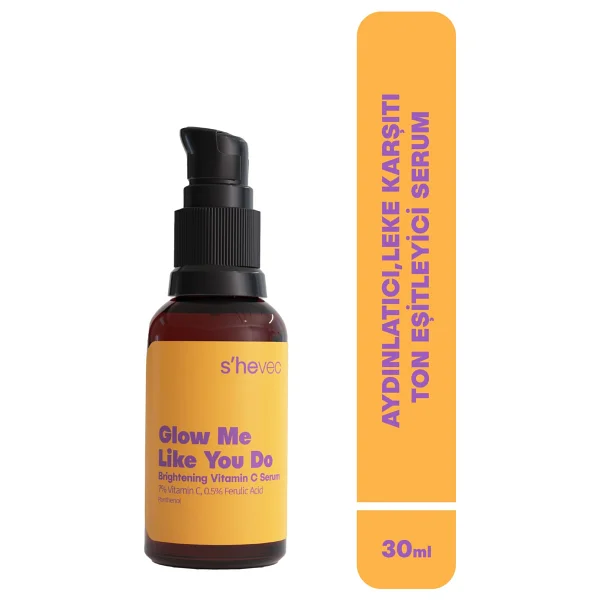 She Vec Glow Me Like You Do Vitamin C + Ferulic Acid Leke Karşıtı Yüz Serumu 30 ml - Görsel 8