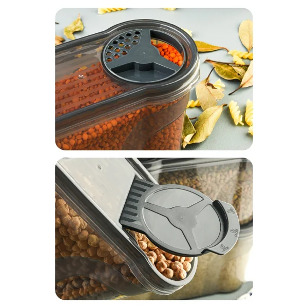 Vienev Etiketli 12li Baharat Kabı Set 1400 ml Antrasit - Görsel 4