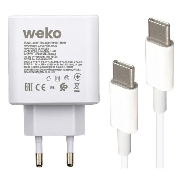 Weko WK-21440 25 W Type-C Kablolu Hızlı Şarj Aleti - Görsel 5