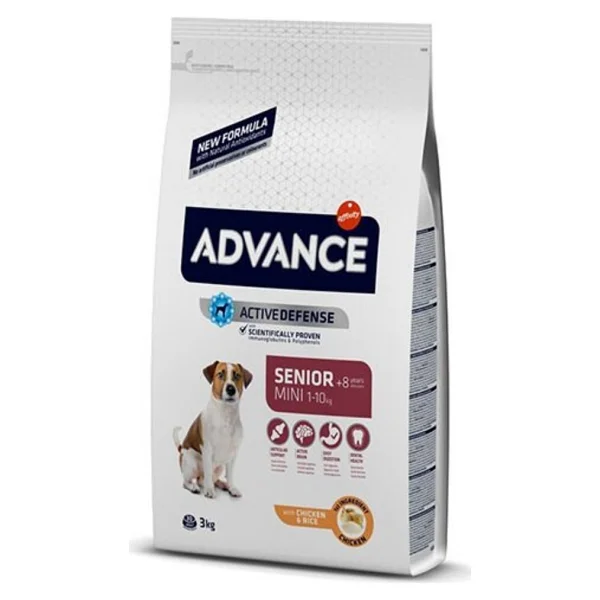 Advance Senior Mini +8 Tavuklu 3 kg Küçük Irk Yaşlı Köpek Maması - Görsel 3