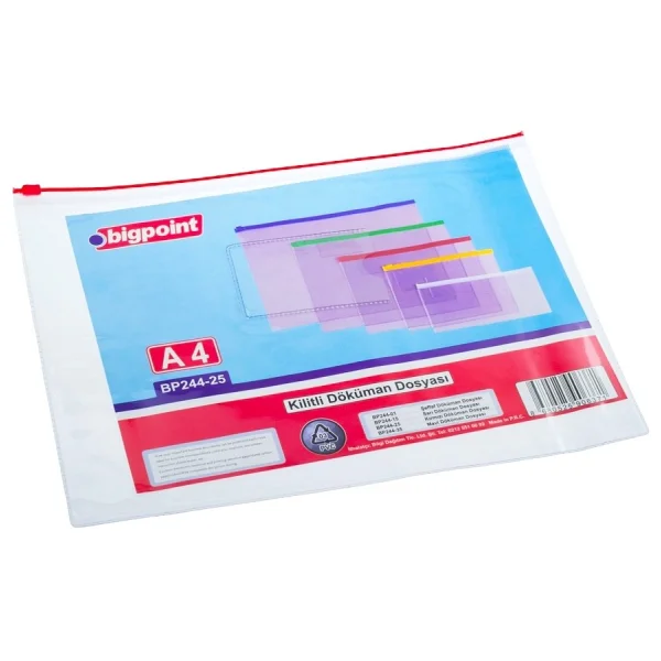 Bigpoint A4 12'li Kilitli PVC Döküman Dosyası - Görsel 3