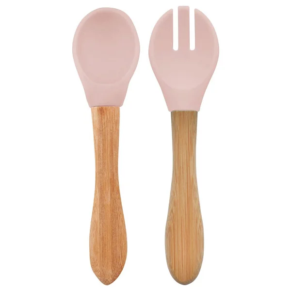 OiOi Mama Kaşığı + Çatal Pinky Pink (3 Adet) - Görsel 4