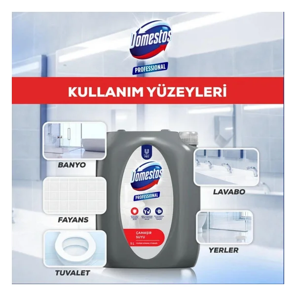 Domestos Professional Çamaşır Suyu 5 lt - Görsel 10