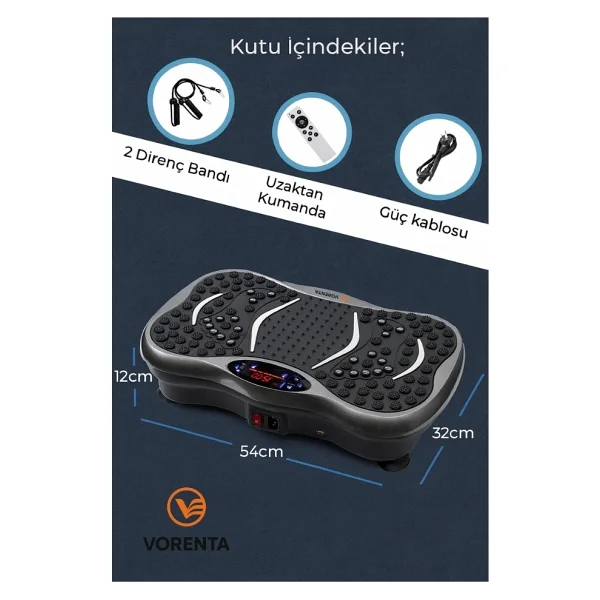 Fit Plus Yüksek Titreşimli 5 Programlı Spor Kondisyon Aleti ve Egzersiz Aleti - Görsel 4