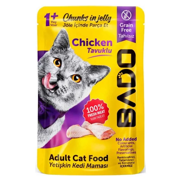 Bado Tavuklu 85 gr Yetişkin Yaş Kedi Maması - Görsel 2
