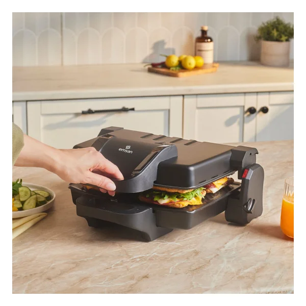 Emsan Future Essential Matte Black 1800 W Tost Makinesi - Görsel 2