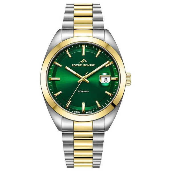 Roche Montre RMG6003-06 Altın-Yeşil Erkek Kol Saati - Görsel 3