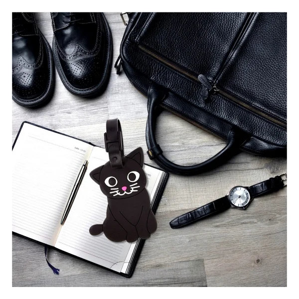 Pylones Çanta Etiketi - Valiz Etiketi - Ani Luggage Siyah Kedi - Görsel 2