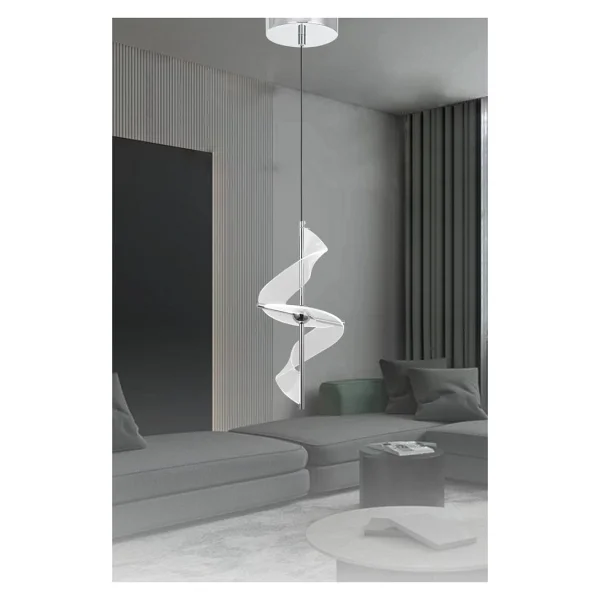 Eray Aydınlatma 8270-1 KR Krom 3 Renk LED Avize - Görsel 2