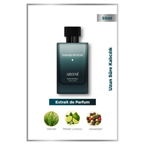 Aryene Smokewood Debut Extrait de Parfum 50 ml Erkek Parfüm - Görsel 6
