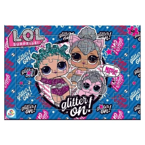 Laço Kids Lol Surprise Glitter On 48 Parça Frame Puzzle LOL7597 - Görsel 2