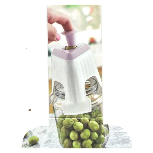 Zeytin Çizme Aparatı - Kesme Makinesi - Parmaklık Hediyeli - Renkli - Görsel 6