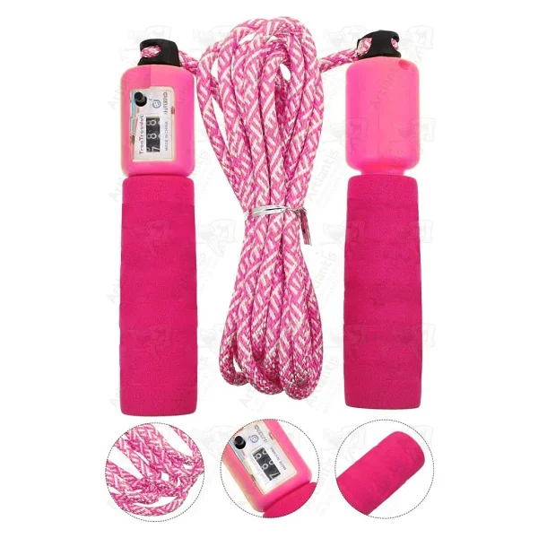 Artlantis Atlama Ipi Ayarlanabilir Sayaçlı 1 Adet Ayarlı Göstergeli Atlama Ipi Evde Spor Ipi Sünger Tutamaçlı Antreman Egzersiz - Turuncu - Standart - Görsel 5
