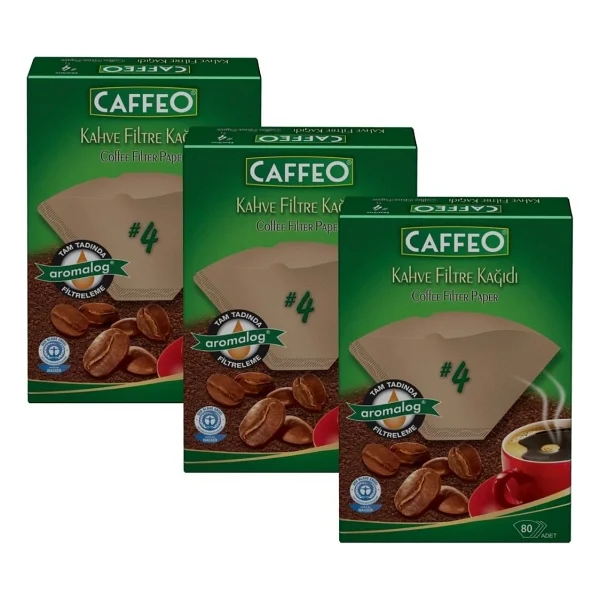 Caffeo 1x4 80'li 3 Adet Filtre Kahve Kağıdı - Görsel 3