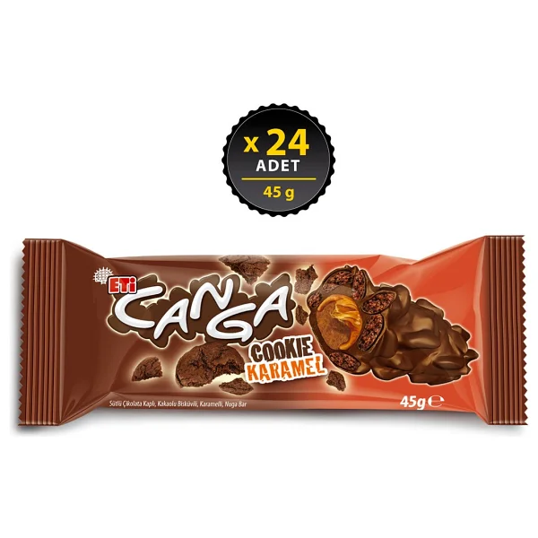 Eti Canga Cookie Karamel 24x45 gr - Görsel 5