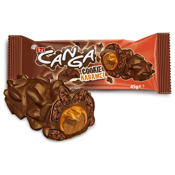 Eti Canga Cookie Karamel 24x45 gr - Görsel 3