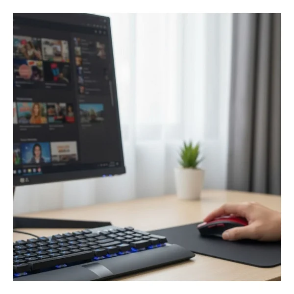 YK Design YK-MS6300 Kırmızı Kablosuz Mouse - Görsel 4