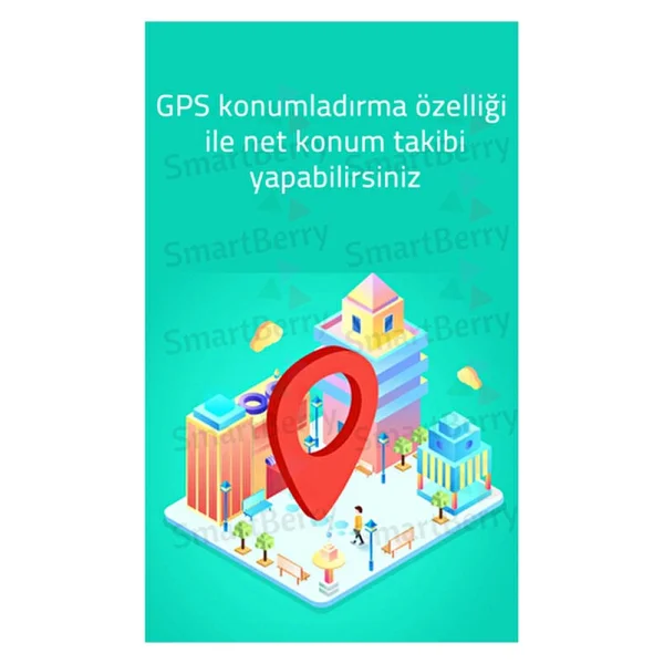 Smartberry Z34 Görüntülü Görüşme Gps Wıfı Net Konum Gizli Dinleme Akıllı Çocuk Takip Saati Sim Kartlı - Mavi - Görsel 5