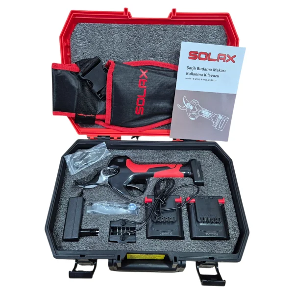 Solax B-Q2121 42 mm Çift Akülü 4 Ah Budama Makası - Görsel 4