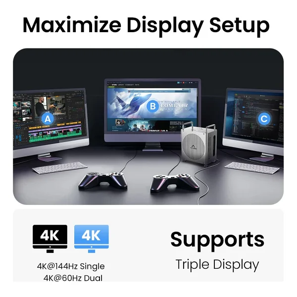 Acasis Mac Mini TB1201 40 Gbps Docking Station - Görsel 6
