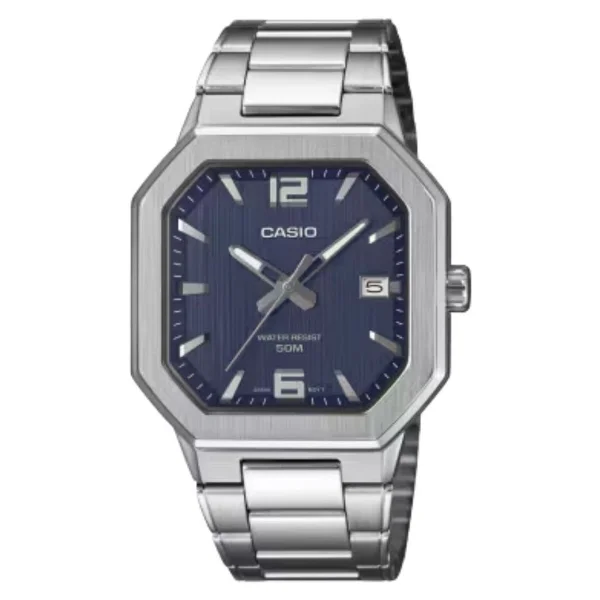 Casio Standart MTP-B195D-2AVDF Çelik Kordon Mavi Kol Saati - Görsel 6