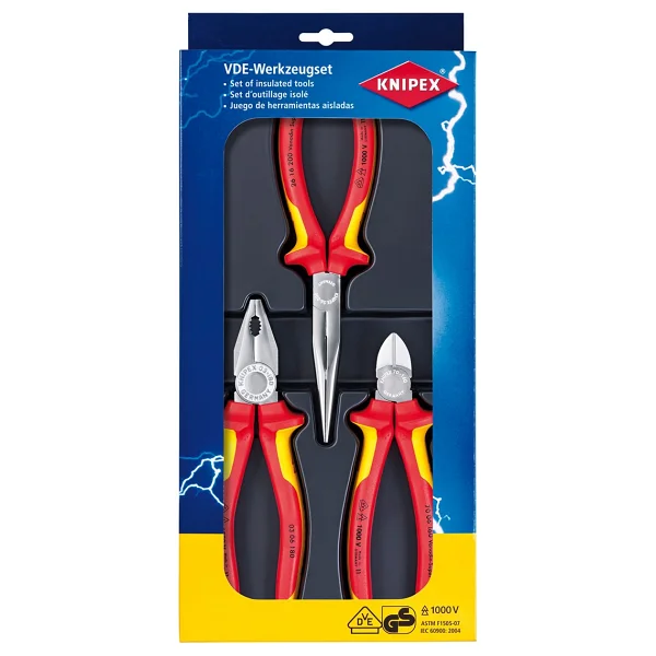 Knipex 00 20 12 3'lü Pense Seti - Görsel 2